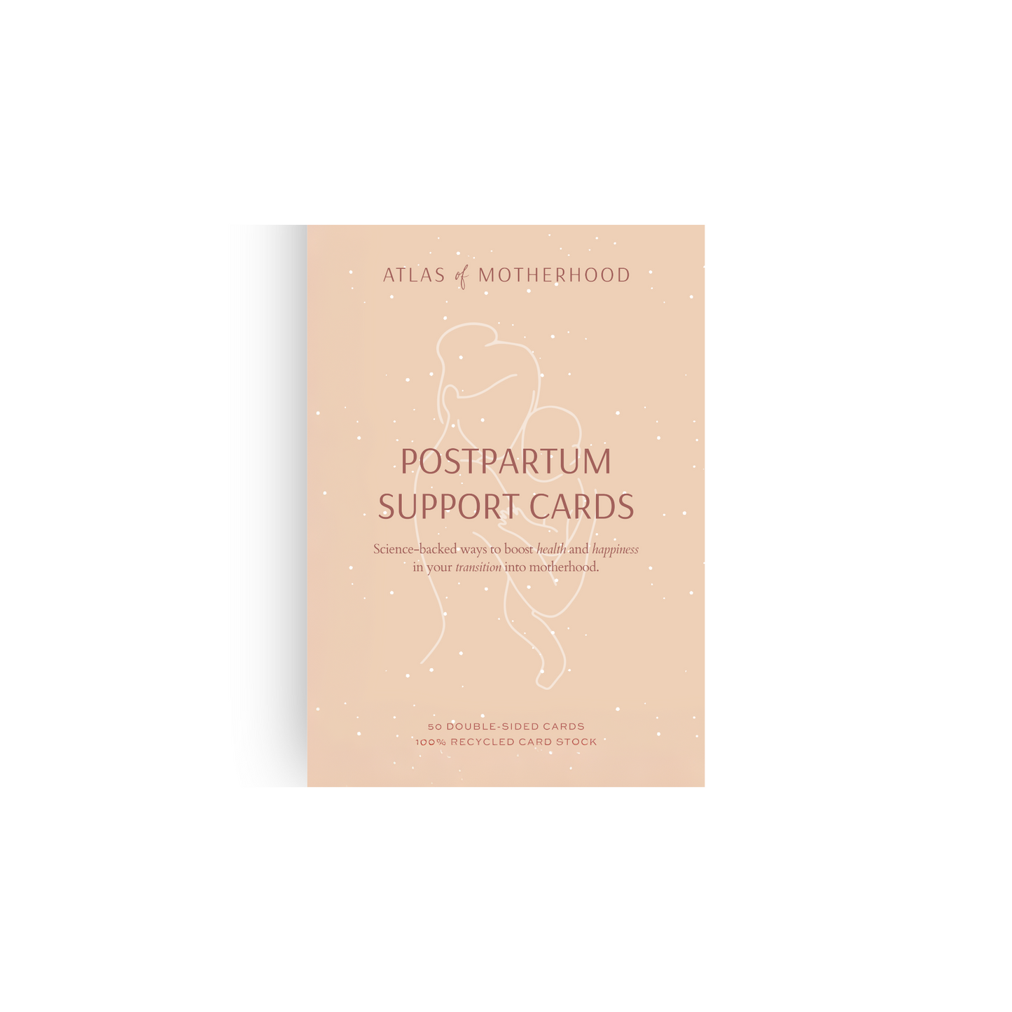 New Mom Postpartum Support Cards – 50-Card Deck for Practical Postpartum Support | Baby Shower and New Mom Gift