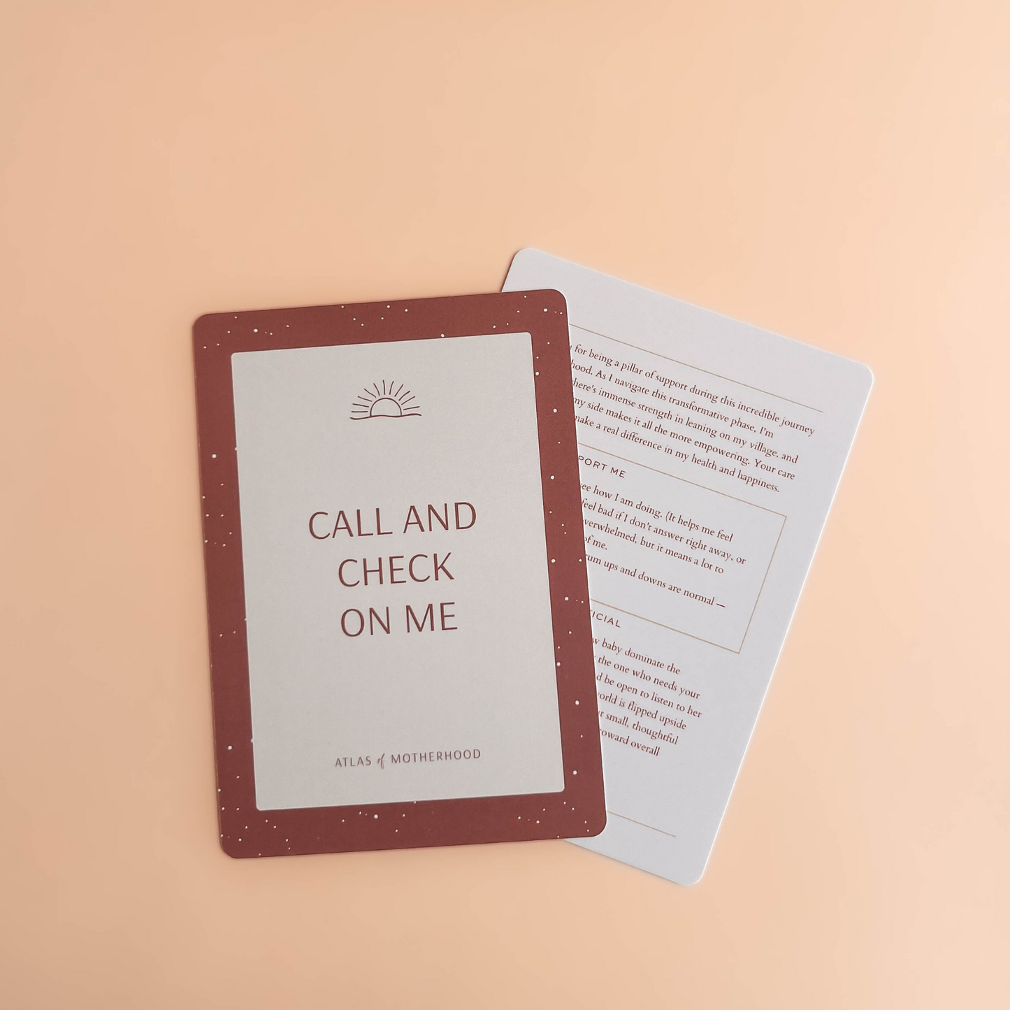 New Mom Postpartum Support Cards – 50-Card Deck for Practical Postpartum Support | Baby Shower and New Mom Gift