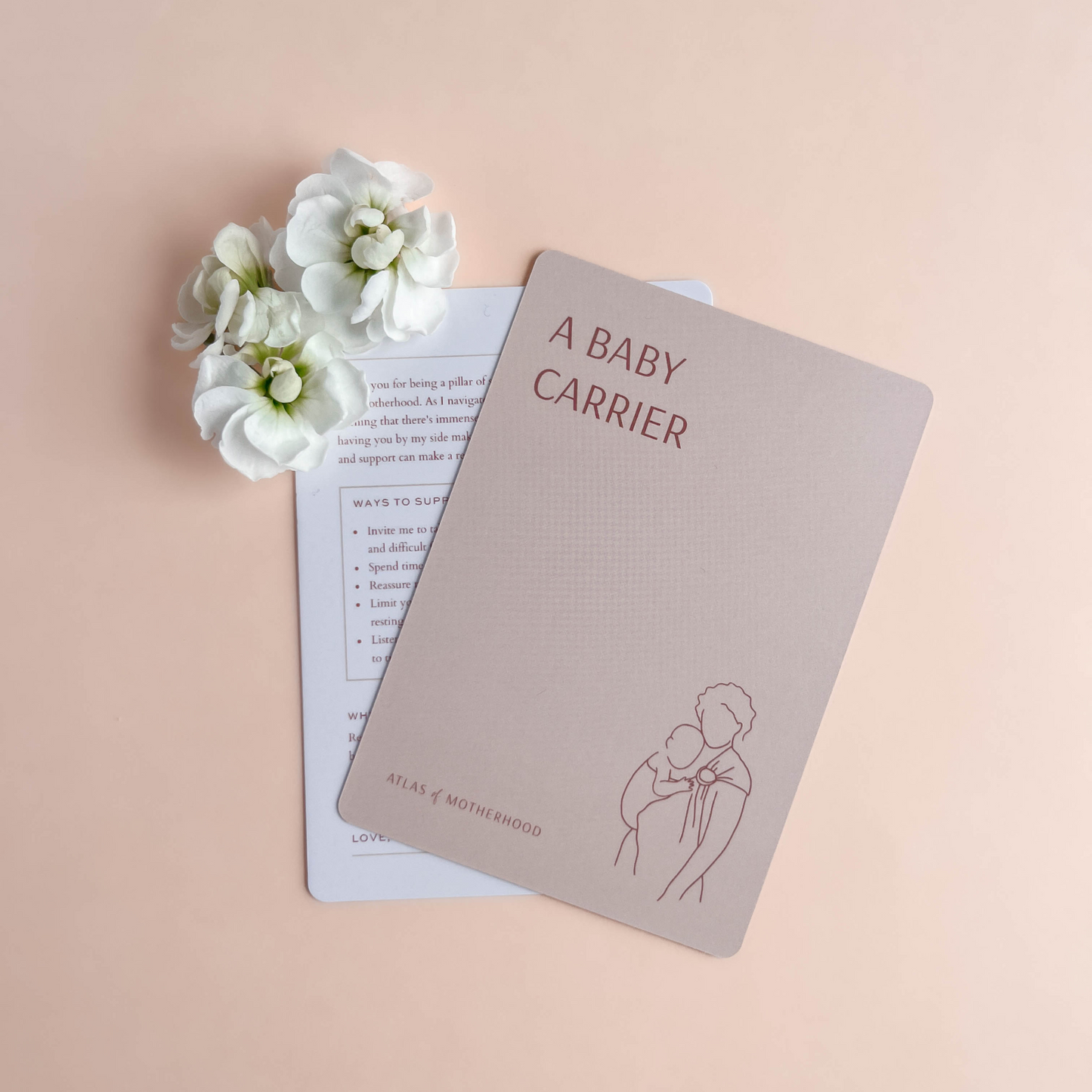 New Mom Postpartum Support Cards – 50-Card Deck for Practical Postpartum Support | Baby Shower and New Mom Gift