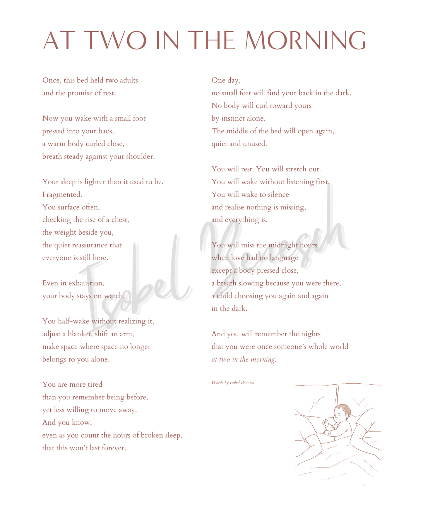 At Two In The Morning_8x10 Art Print_Digital Download