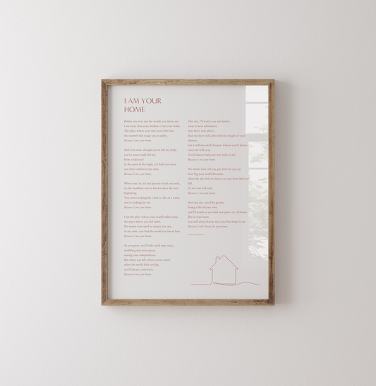 I am Your Home - A Printable Poem for New Mothers