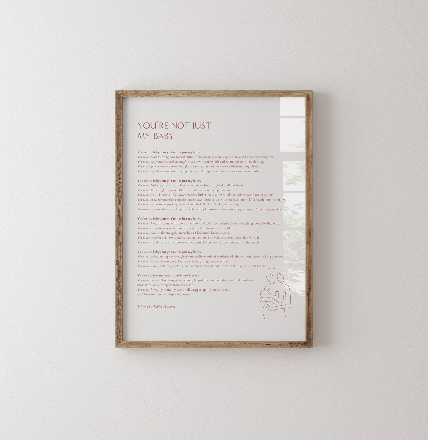 You're Not Just My Baby Printable Poem