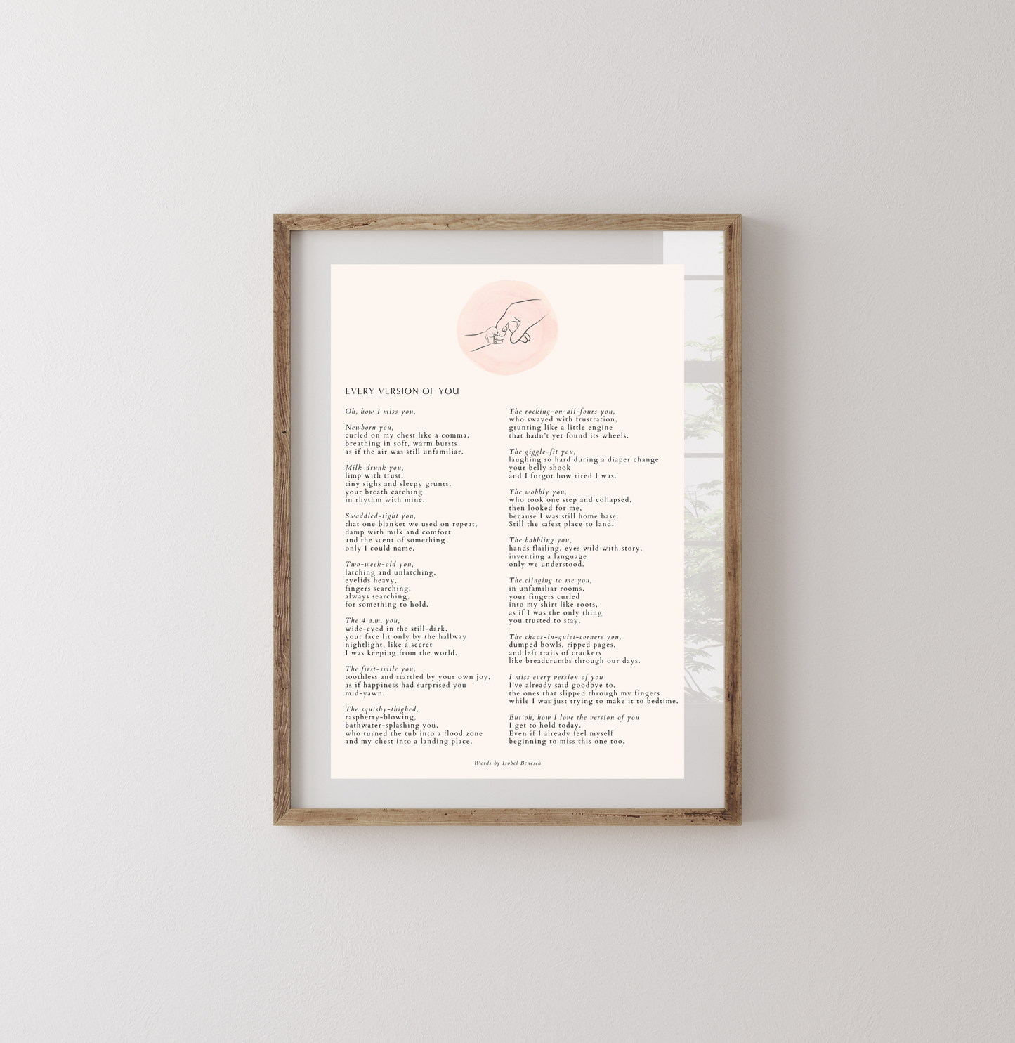 Every Version of You-  8x10 Digital Download Printable Poem